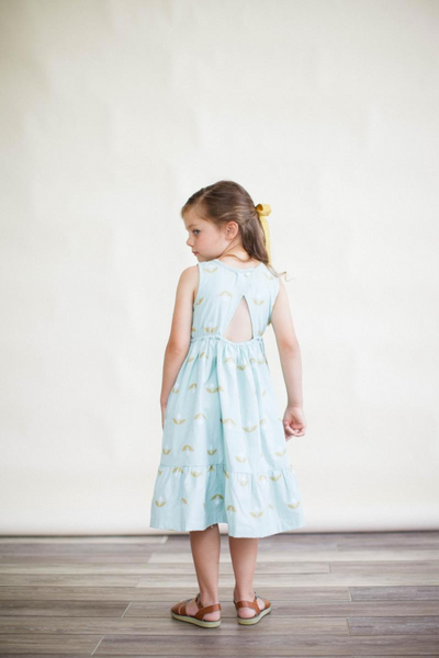 The Chloe Dress in Blue Chex