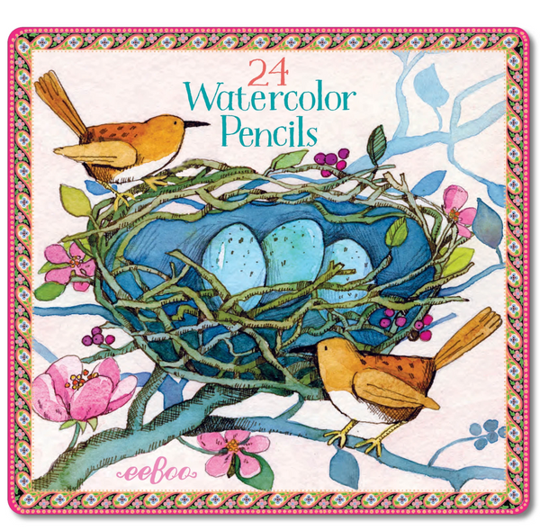 Birds Nest Watercolor Pencils