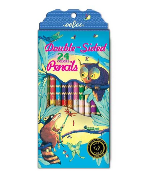 Racoon & Owl Double Sided Color Pencils