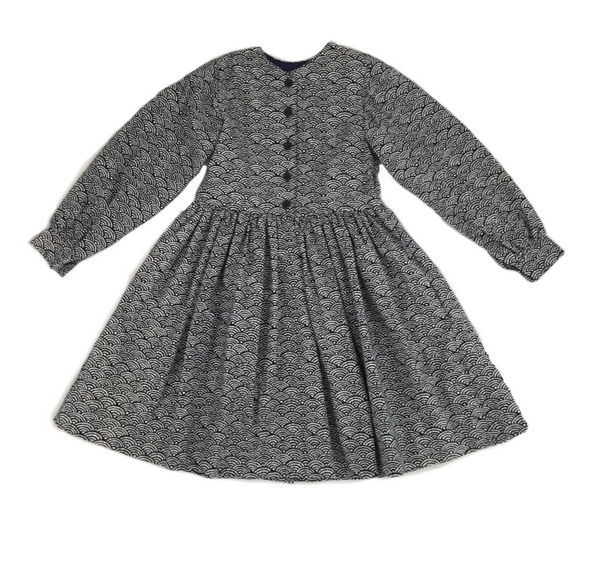 The Sylvia Dress in Seigaiha