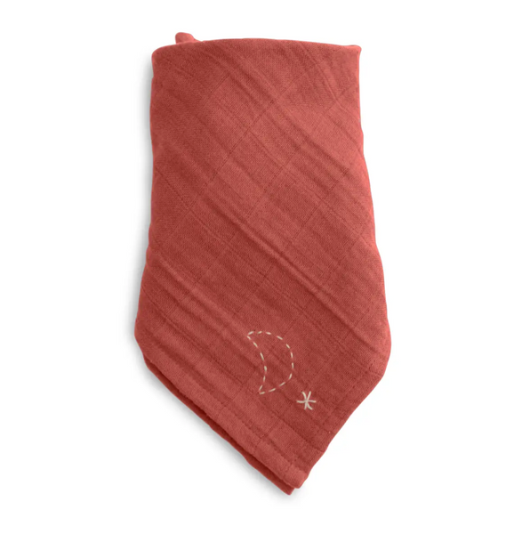 Cayenne Pigment Bandana Bib