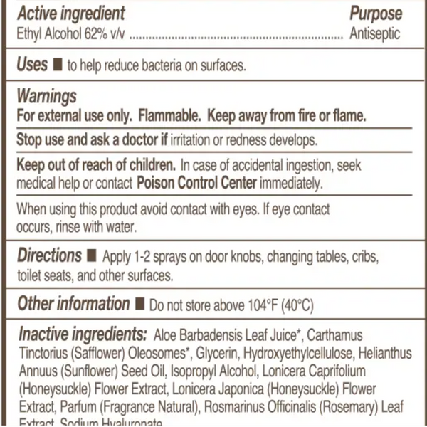 Earth Baby Germ Buster Surface Mist