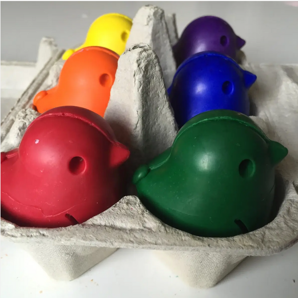 Soy and Beeswax Chick Crayons in Carton