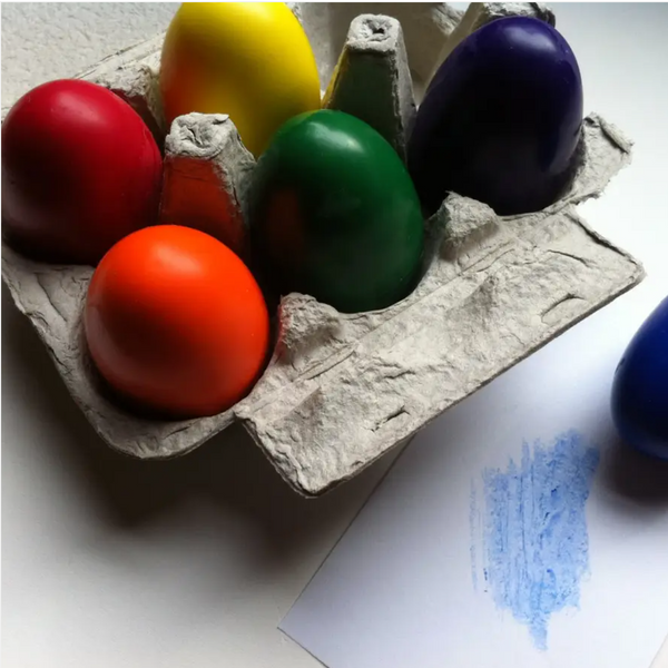 Beeswax Egg Crayons