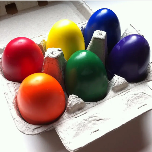 Beeswax Egg Crayons