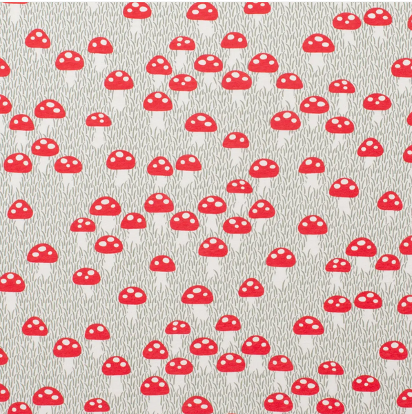 Winter Water Factory Mushroom Sage Kerchief Bib