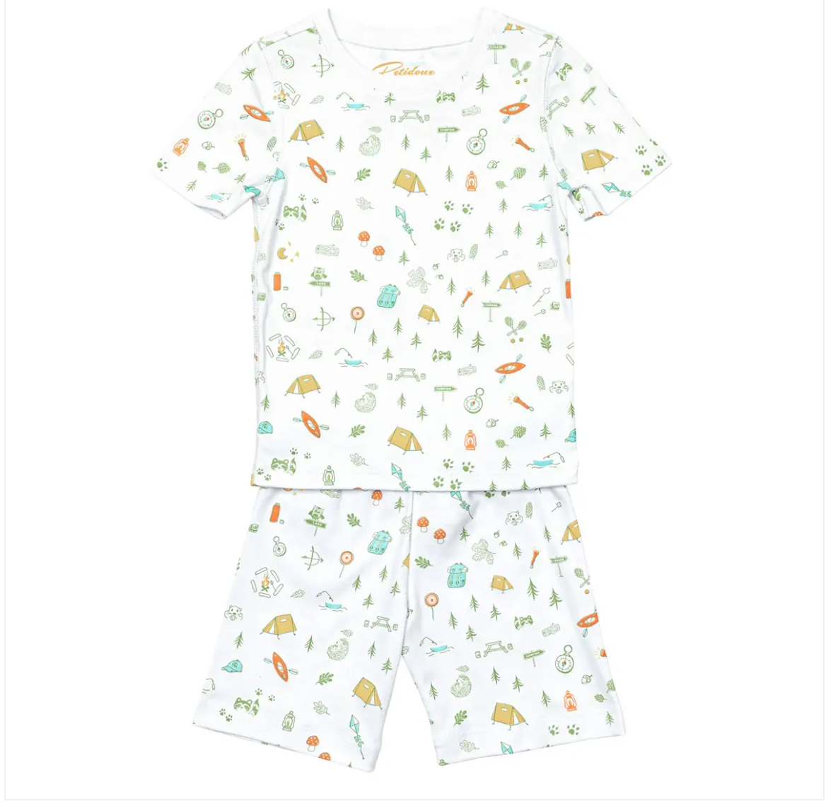 Petidoux Camping Pajamas Polka Dot Clouds