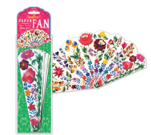 Floral Paper Fan