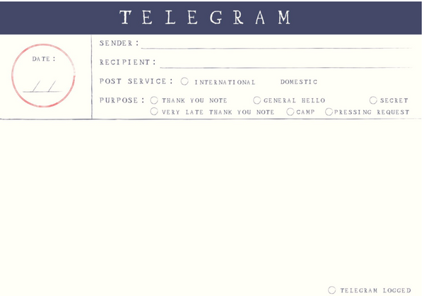 Mr. Boddington's Telegram Postcard Set