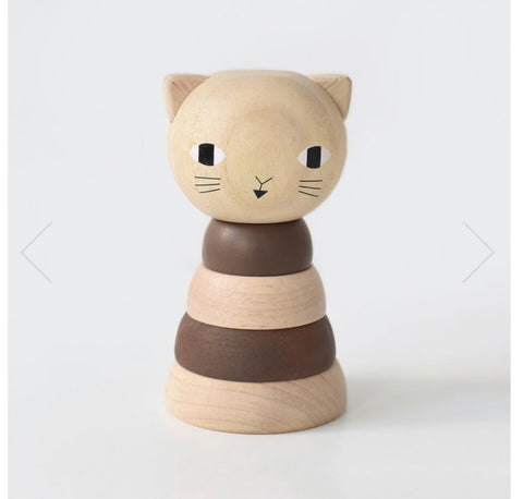 Wee Gallery Wood Cat Stacker